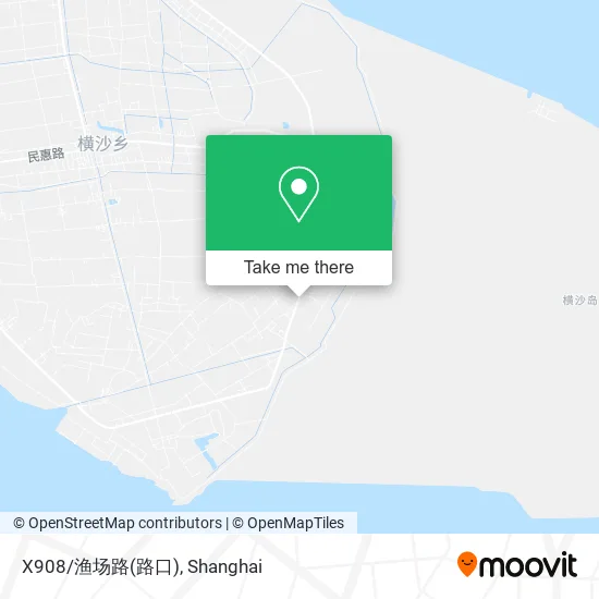 X908/渔场路(路口) map