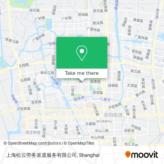 上海松云劳务派遣服务有限公司 map