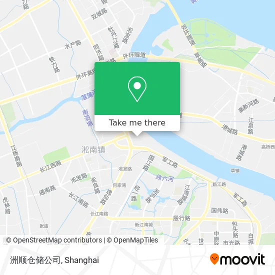 洲顺仓储公司 map
