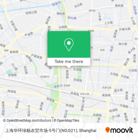 上海华环绿杨农贸市场-5号门(NO.021) map
