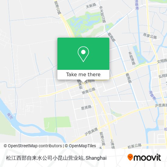 松江西部自来水公司小昆山营业站 map