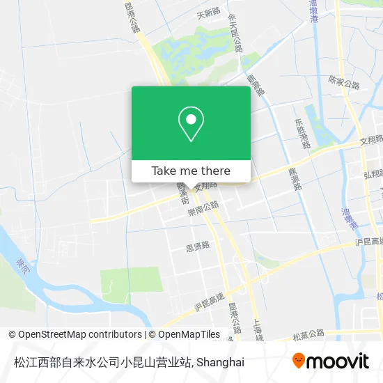 松江西部自来水公司小昆山营业站 map