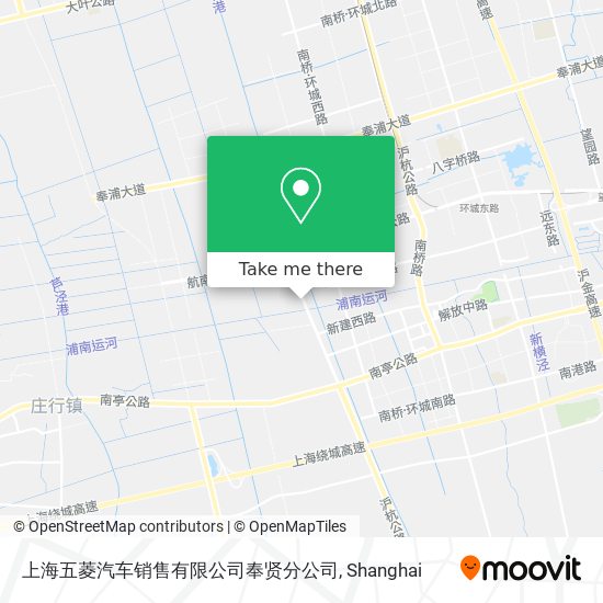 上海五菱汽车销售有限公司奉贤分公司 map