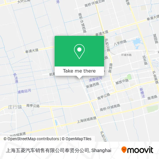 上海五菱汽车销售有限公司奉贤分公司 map