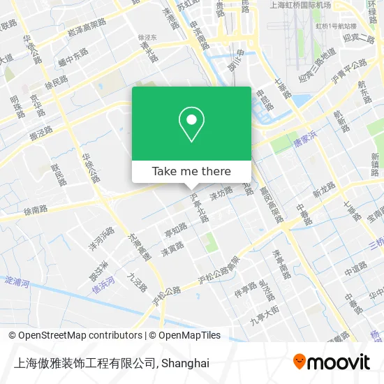 上海傲雅装饰工程有限公司 map