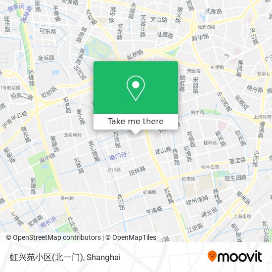 虹兴苑小区(北一门) map