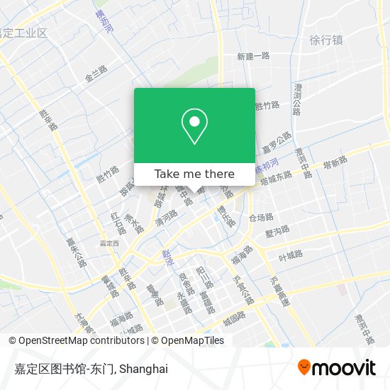 嘉定区图书馆-东门 map