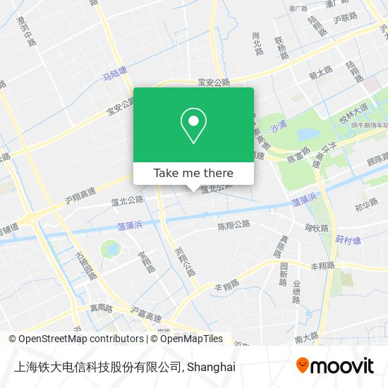 上海铁大电信科技股份有限公司 map