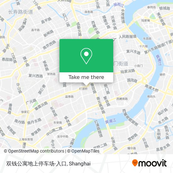 双钱公寓地上停车场-入口 map