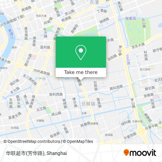 华联超市(芳华路) map