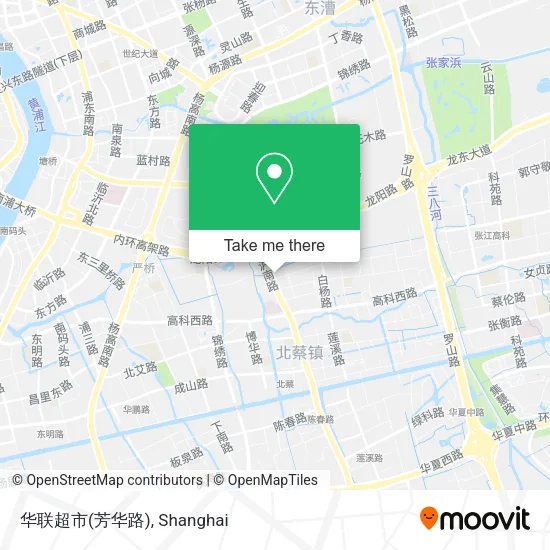 华联超市(芳华路) map