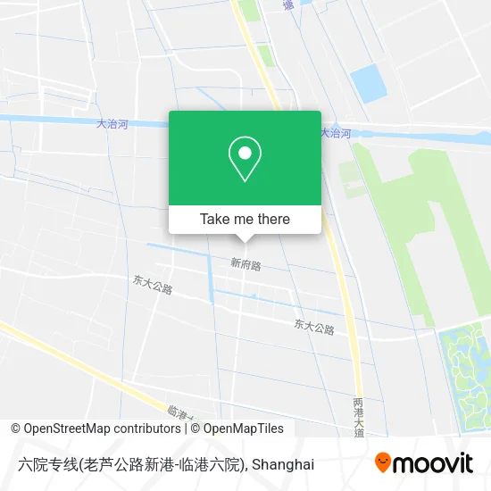 六院专线(老芦公路新港-临港六院) map