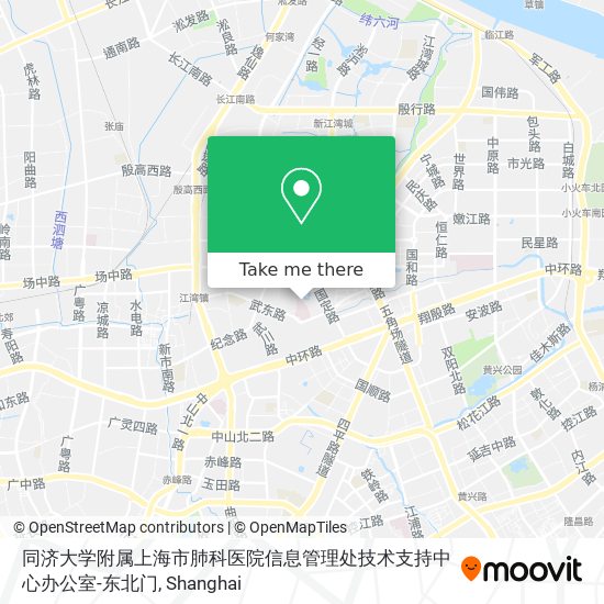 同济大学附属上海市肺科医院信息管理处技术支持中心办公室-东北门 map