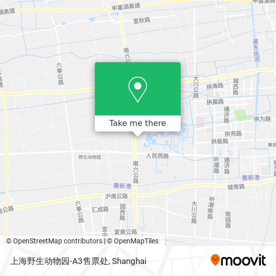 上海野生动物园-A3售票处 map
