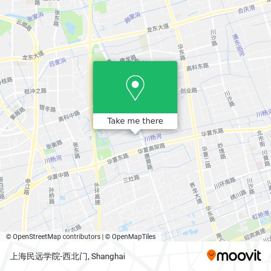 上海民远学院-西北门 map