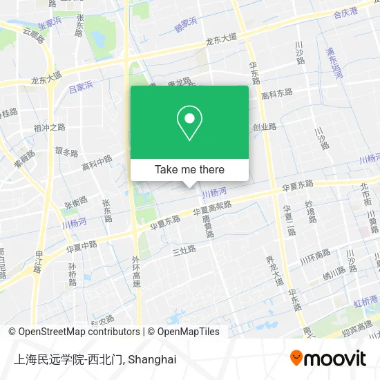 上海民远学院-西北门 map