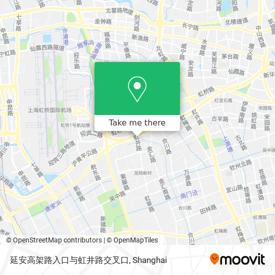 延安高架路入口与虹井路交叉口 map