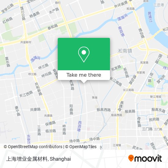 上海增业金属材料 map