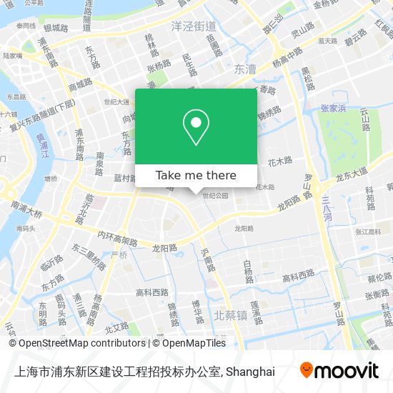 上海市浦东新区建设工程招投标办公室 map