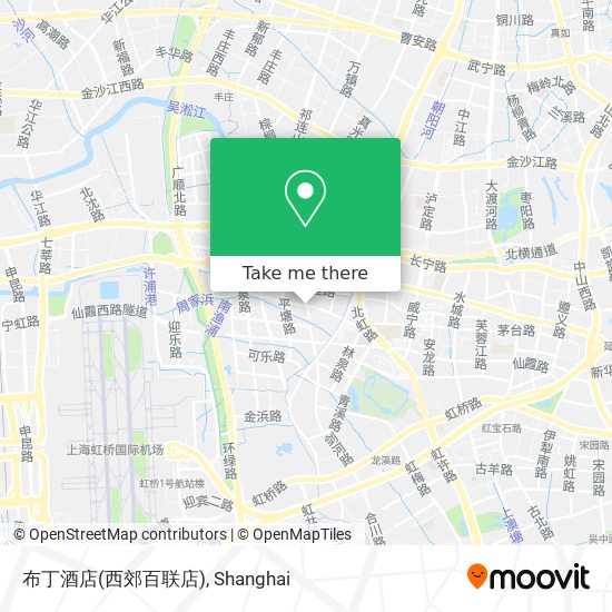 布丁酒店(西郊百联店) map
