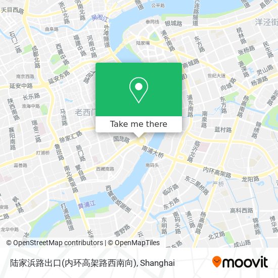 陆家浜路出口(内环高架路西南向) map