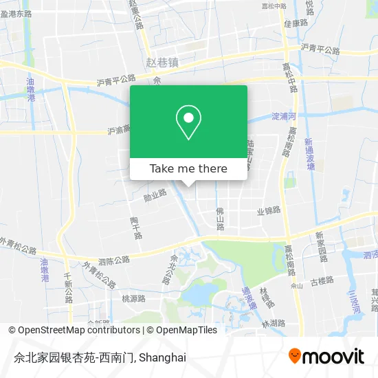 佘北家园银杏苑-西南门 map