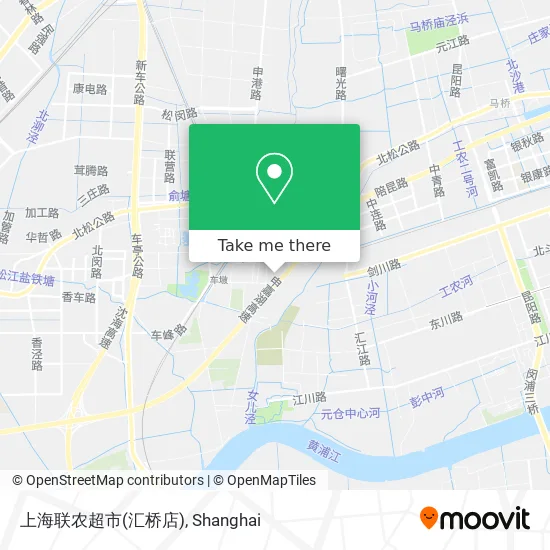 上海联农超市(汇桥店) map