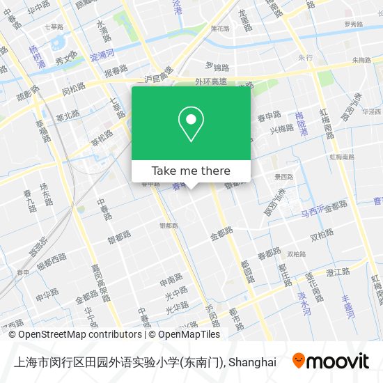 上海市闵行区田园外语实验小学(东南门) map