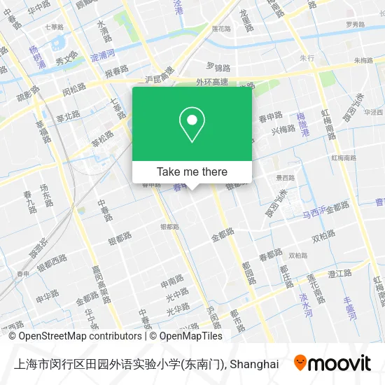 上海市闵行区田园外语实验小学(东南门) map