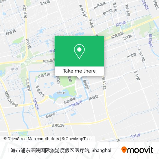 上海市浦东医院国际旅游度假区医疗站 map