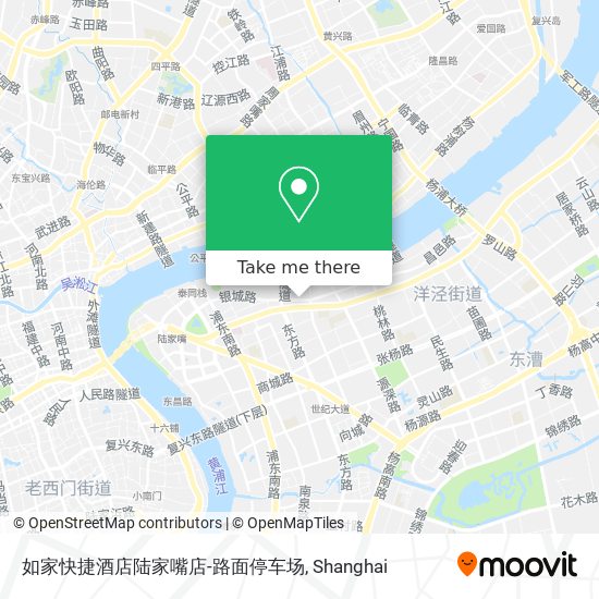 如家快捷酒店陆家嘴店-路面停车场 map