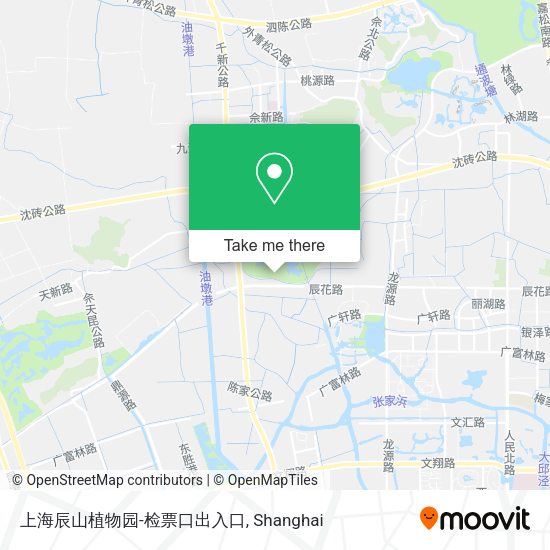 上海辰山植物园-检票口出入口 map