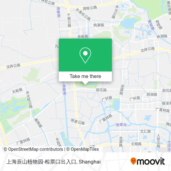 上海辰山植物园-检票口出入口 map