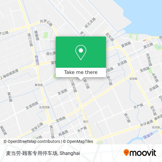 麦当劳-顾客专用停车场 map