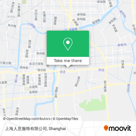 上海人意服饰有限公司 map