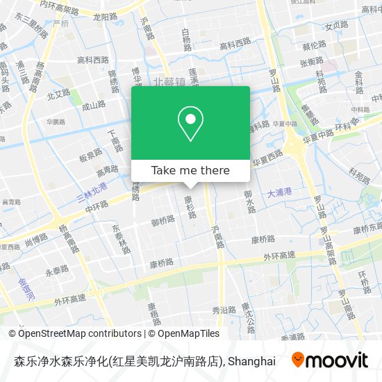 森乐净水森乐净化(红星美凯龙沪南路店) map