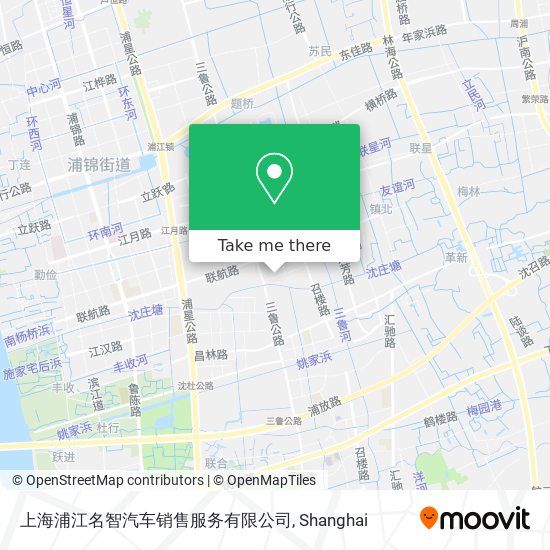 上海浦江名智汽车销售服务有限公司 map