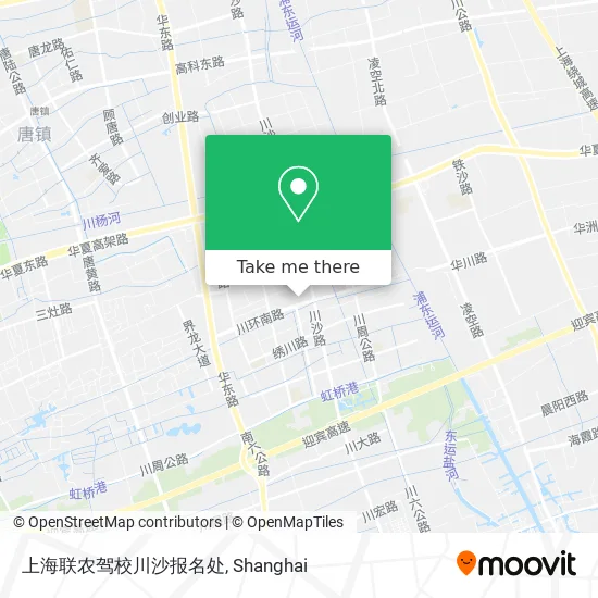 上海联农驾校川沙报名处 map