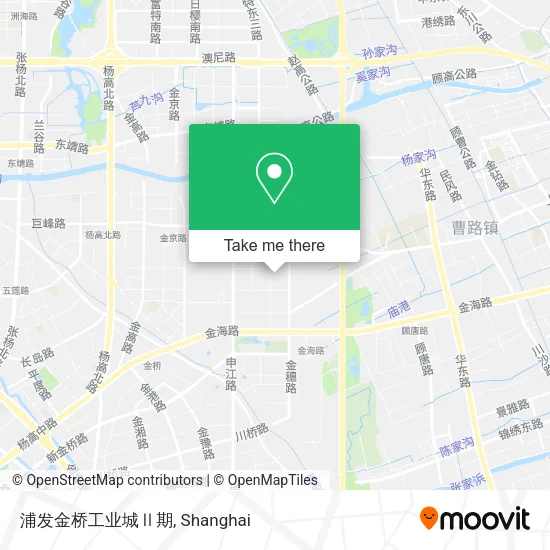 浦发金桥工业城Ⅱ期 map