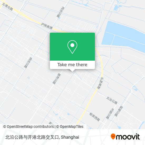 北沿公路与开港北路交叉口 map