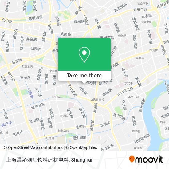 上海温沁烟酒饮料建材电料 map