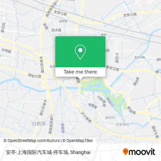 安亭·上海国际汽车城-停车场 map