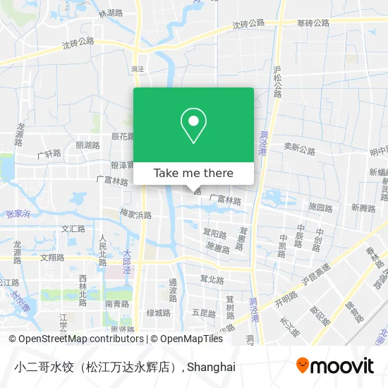 小二哥水饺（松江万达永辉店） map