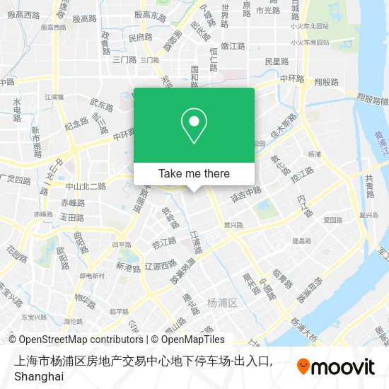 上海市杨浦区房地产交易中心地下停车场-出入口 map