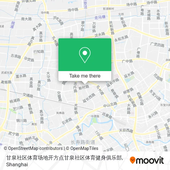 甘泉社区体育场地开方点甘泉社区体育健身俱乐部 map