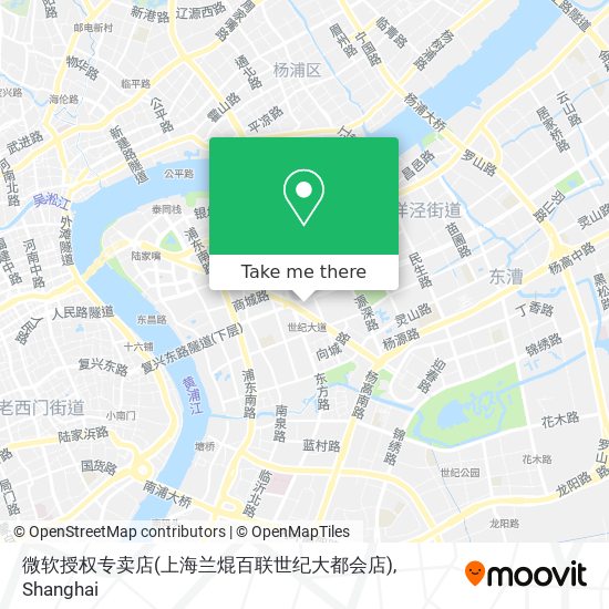 微软授权专卖店(上海兰焜百联世纪大都会店) map