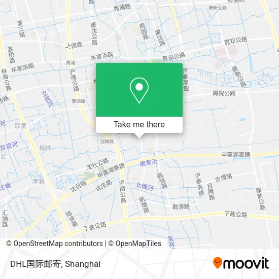 DHL国际邮寄 map