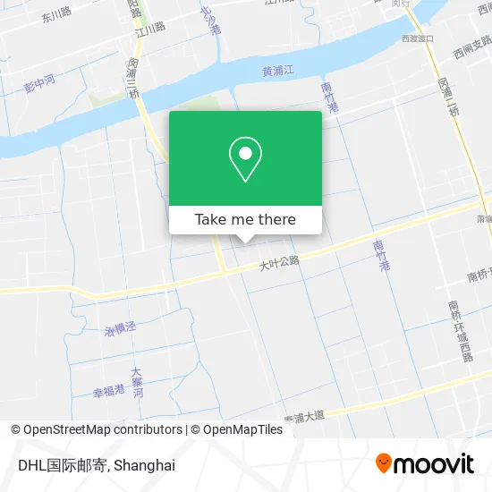 DHL国际邮寄 map