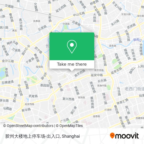 胶州大楼地上停车场-出入口 map