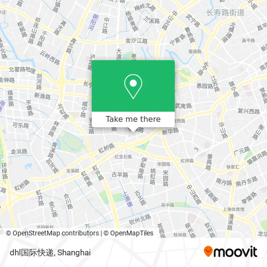 dhl国际快递 map